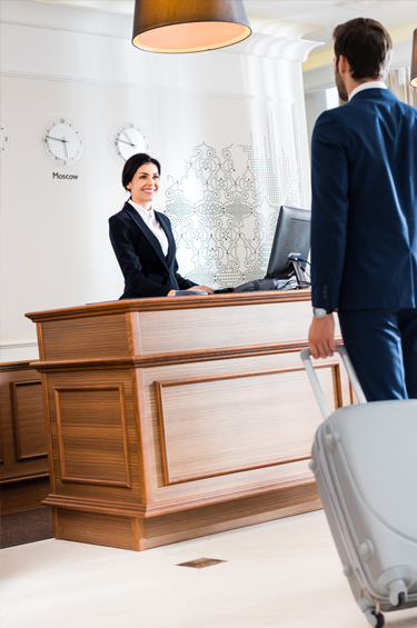 Hotel Reception Desk Description